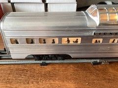 Lionel Train 2532 O Gauge Aluminum Passenger Car Cleaned & Restored See Descript