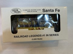 Taylor Made Trucks – Railroad Legends #1 in Series -Santa Fe Shell – O Gauge NIB