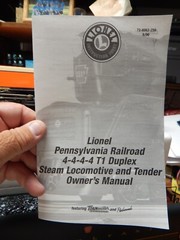 LIONEL 6-28063 PRR PENNSYLVANIA T1 4-4-4-4 LOCOMOTIVE USED LITTLE IN BOX LQQK