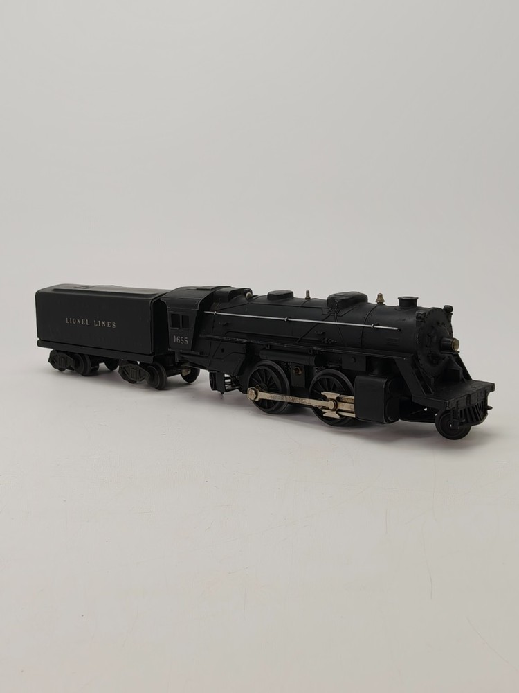 Lionel 1655 6654W O27 2-4-2 Steam Locomotive Whistle Tender Tested C5 READ