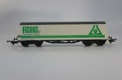 Hornby R348B Class 37 37063 plus three Shellstar bogie rail vans. Used. OO Gauge