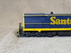 ALCO Models HO Brass #D-137 GE U-33C Diesel Loco Santa Fe #8513