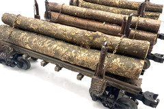 O gauge Custom Designed & Painted, Skeleton Cars with logs . Price Per Car