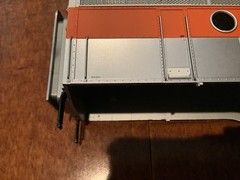 O SCALE 3-rail Modern Atlas F-2 / F-3 Diesel engine shell Western Pacific #802 B