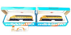 Marklin AC HO 1:87 USA RIO GRANDE EMD F7 DIESEL LOCOMOTIVE 4060 + 4062 MIB`80!