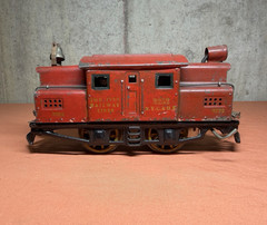 Ives 3252 O Gauge AC Analog 3-Rail Electric Loco NYC&HR 0-4-0 Red w/ Light