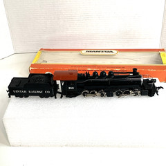 Mantua HO Locomotive W/ Operating Headlight 325-14 W/ Tender Uintah Railway