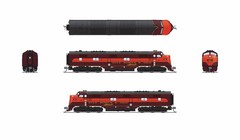 BLI 8835 EMD E7A, GM&O 101A, As-Delivered, No-Sound / DCC-Ready, N