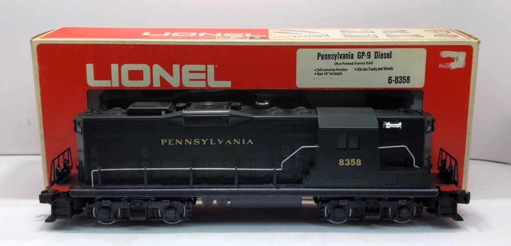 Lionel 6-8358 O Gauge Pennsylvania GP-9 Non-Powered Diesel Locomotive NIB