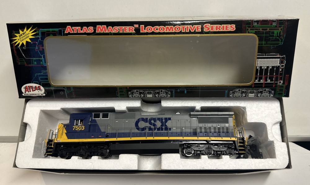 Atlas HO Scale CSX Dash 8-40C Diesel Locomotive Engine #7503
