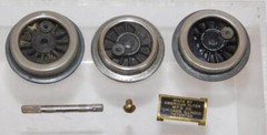 Prewar American Flyer O MOTOR Assembly 5 wheels & more steam PARTS 3 rail