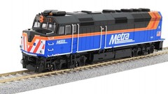 Kato 37-6575-DCC HO Chicago Metra F40PH Diesel Locomotive with DCC #149