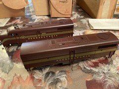 Vintage Model Power HO Scale #5772 PRR FA2 A B Diesel Locomotive Modded