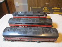 Marx Rock Island E7 A-B-B Powered #99 & Dummy Locos Tested Runs Please Read