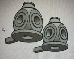 (2) 3d Printed O Gauge Marker Lamp Housings: Madison/Steam For MTH, Lionel, Etc