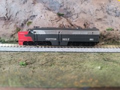 N Scale Cotton Belt Pa-1 Alco Diesel Locomotive used RUNS