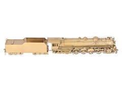 NJ Custom Brass ST-827H HO BRASS C&NW Class H 4-8-4 Steam Loco &Tender-Unpainted