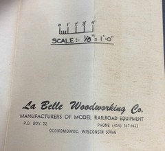 O Scale La Belle Woodworking Niles 4-Door 45’ Freight Motor Kit O:213 O3439