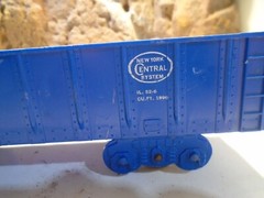 MARX 4 WHEEL NYC BLUE GONDOLA No 715100, MISSING COUPLERS 5-193-5