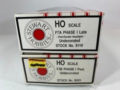 HO Stewart Hobbies F3AB Set Phase 1 Custom Painted Olive Drab