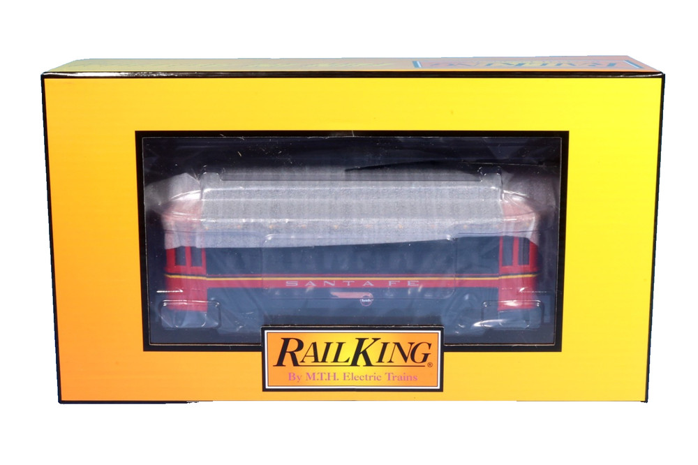 Rail King O Scale Santa Fe Bump-N-Go Trolley w/Bi-Colored LED Lighting 30-5238