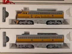 HO EMD F7A/F7B Set D&RGW Denver & Rio Grande W (Both Powered) DC NIB NOS #9080/1