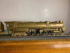BRASS N.J.Custom #ST-807 P.R.R. S-2 6-8-6 Steam Turbine Loco Unptd. H.O. 1/87