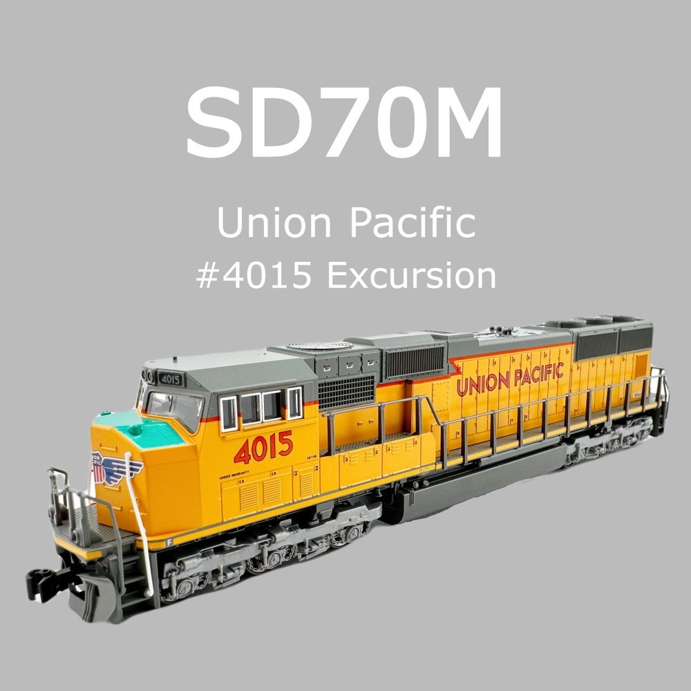 Kato 176-4015 N Union Pacific “Excursion Version” EMD SD70M Flat Radiator #4015