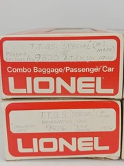 Lionel O Scale TTOS Special Passenger Cars Lot 4 Lighted Tested Box