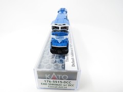 Kato N 176-5515-DCC Conrail CR #4114 EMD SD80MAC Diesel Locomotive Freight Train