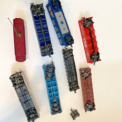 Vintage HO Scale Coal Cars And Various Others