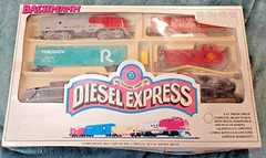 Bachmann HO Scale Diesel Express Electric Train Set Complete Ready to Run Vintg