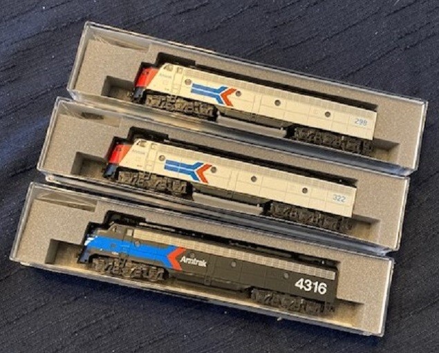 KATO 1761971 1765346 1765347 N SCALE 3 AMTRAK E8A SET 298 322 4316 – DAY ONE