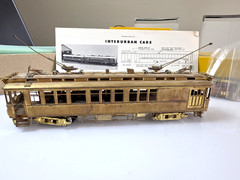 E.Suydam & Co. HO Brass Wood Interurban Coach Combine Powered. Made in JAPAN