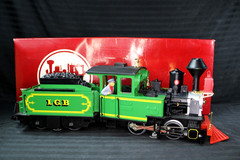 LGB #2017D Green 0-4-0 #6 LOCO with Power Tender & Original Box MINTY 1987