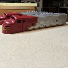 2 Lionel Santa Fe F-3 Diesel O Gauge Shell Only Red And Silver LLC New Nice
