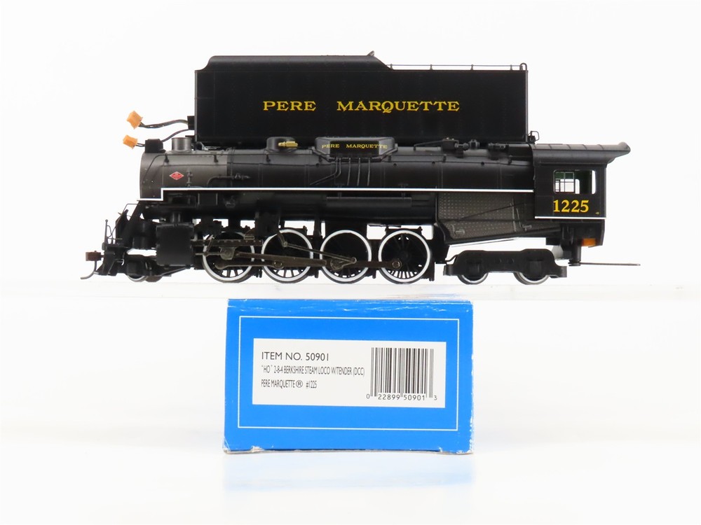HO Scale Bachmann 50901 PM Pere Marquette 2-8-4 Berkshire Steam #1225 w/ DCC
