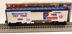 Lionel, O/O27, 6-0512, Toy Fair 1981 Box Car, #0512, C-8, LN/OB