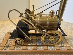 Rare! Stephenson’s Rocket diecast model Steam Engine, Train shelf model.