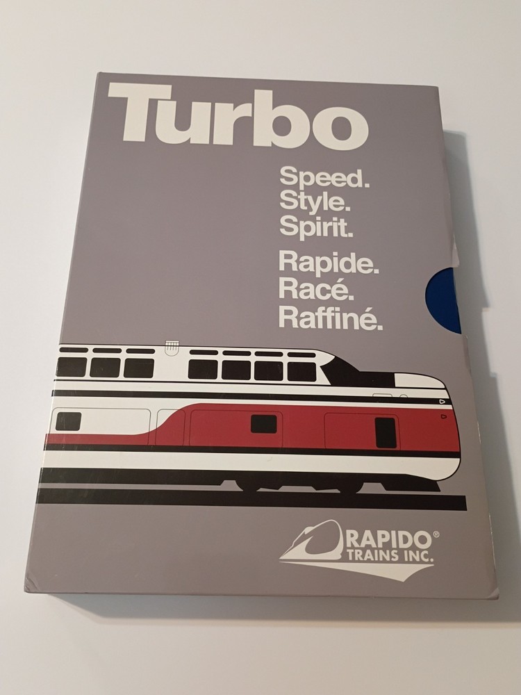 Rapido N Scale United Turbotrain With Sound And DCC #520502 3 Car Set