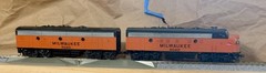 HO Scale Milwaukee Road F7A + Dummy B Unit – Stewart/Kato Drive – Kadee Couplers