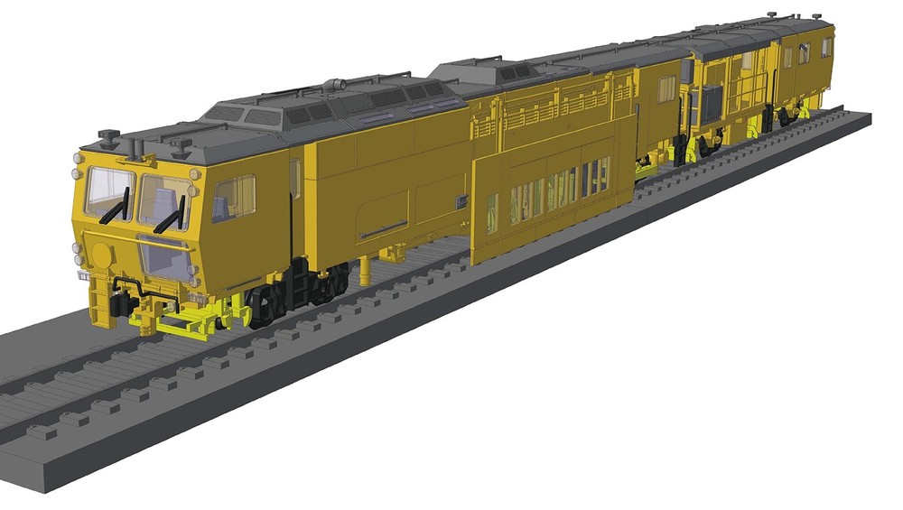 Greenmax Multiple Tie Tamper 09-16 (Plasser & Theurer Genuine Color)