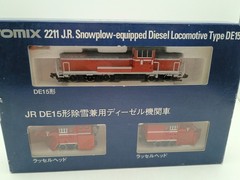 TOMIX N Scale 2206 JR Snowplow Equipped Diesel Locomotive DE-15 3 Pieces Japan
