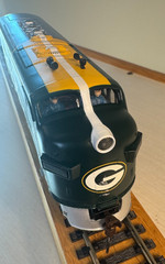 Green Bay Pakers EMD F3 A & B Locomotives with Track, Power Supply, & Controller