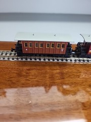 Minitrix 3068/3069 Passenger Car 3. Class / Baggage Car Der K.Bay.sts.b. German