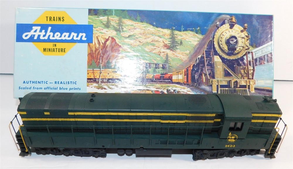 Jersey Central Lines HO Locomotive 2403 w/ Operating Headlight, Works, See Video