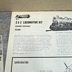 Vintage Roundhouse HO Scale 2-6-2 Locomotive Kit w/ 1010 Tender – Unassembled
