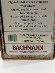 Pennsylvania Express #25003 Bachmann Complete On30 Scale Train Set Narrow Gauge