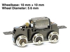 HOn30/HOe/009/N Aru-Model NZC20S 0-6-0 Power Drive Chassis Wheel 10.6mm/6mm H0e