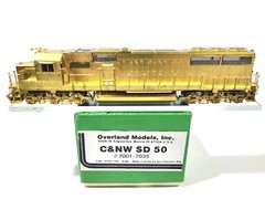Overland OMI Ajin C&NW SD50 Chicago North Western #5042 Unpainted HO Brass